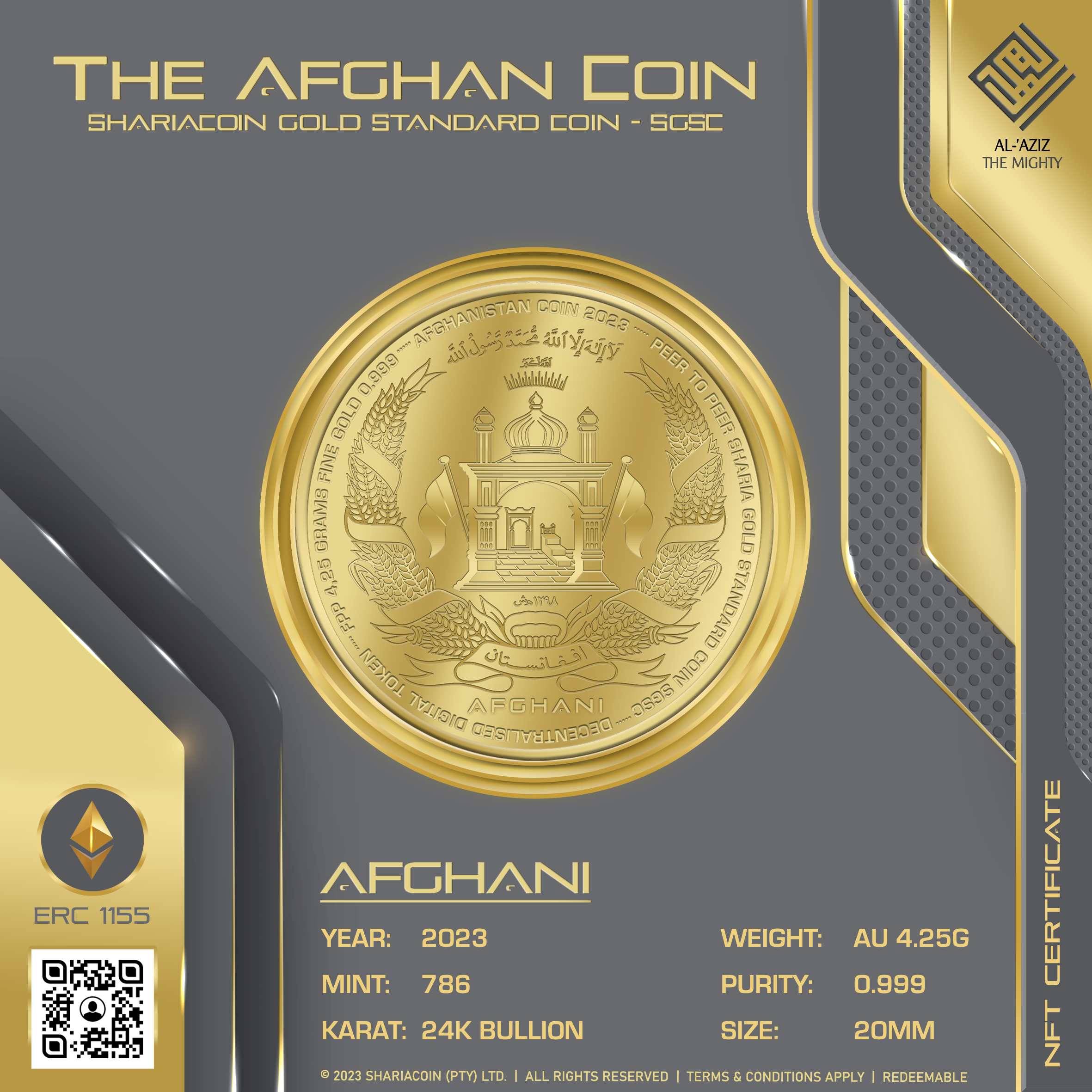 THE AFGHAN NFT GREY – SOLID FRONT 2 THE AFGHAN NFT GREY – SOLID FRONT 2