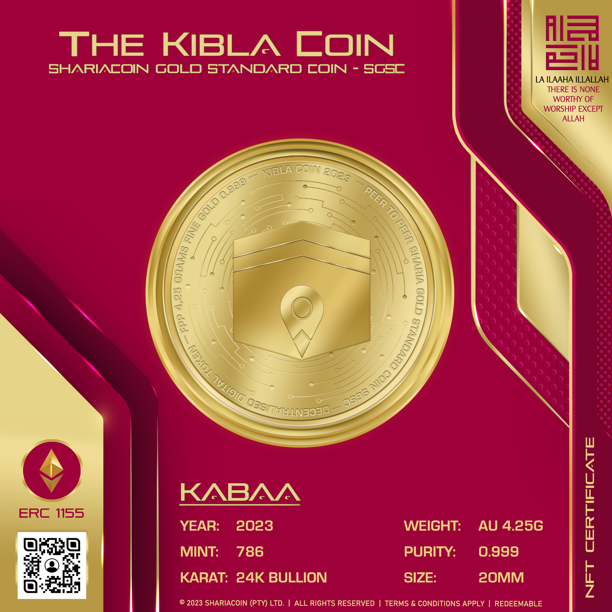 The Kibla Coin Gold Coin NFT | KAABA The Kibla Coin Gold Coin NFT | KAABA